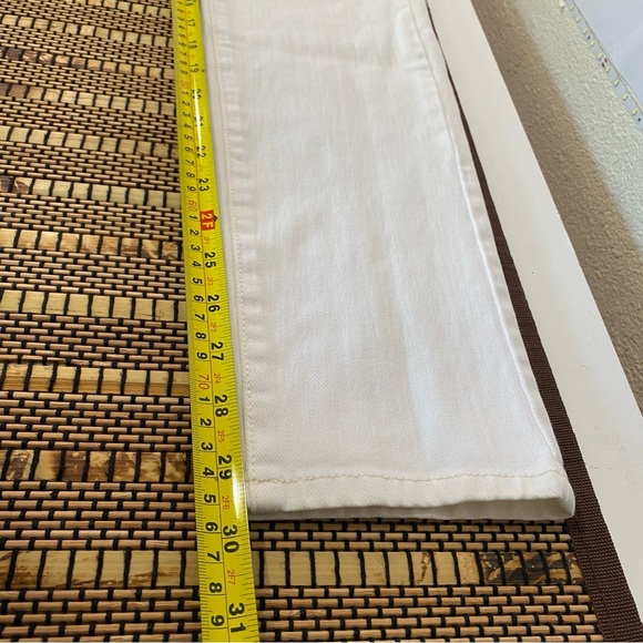 J. Mclaughlin White Skinny Jeans Size8 Cotton Stretch Minimalist Midrise Casual - Picture 10 of 12